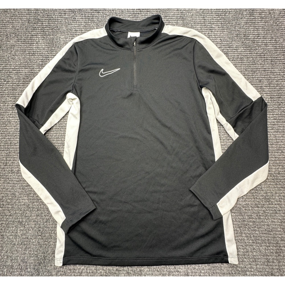 Nike Quarter Zip Pullover Kids Large Black Dri-FIT Academy Drill Top DX5470-010